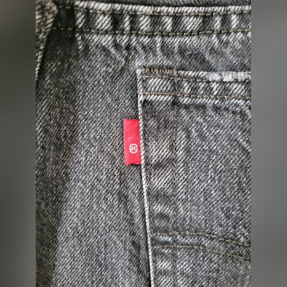 RARE LEVIS blank tab jeans with button fly and frayed hem - Picture 1 of 11